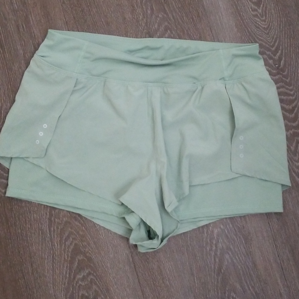 Spandex Flowy Running Shorts with Side Pocket